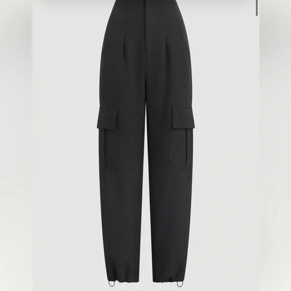 Modern Citizen Black Wide-Leg Cargo Pants - Picture 2 of 11